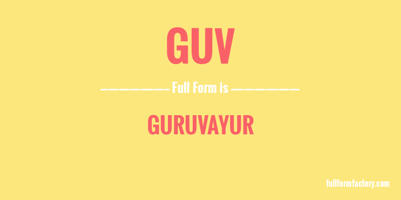guv-full-form