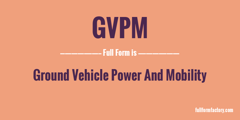 gvpm-full-form