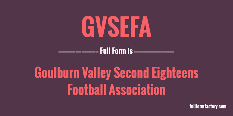 gvsefa-full-form