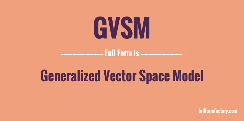 gvsm-full-form