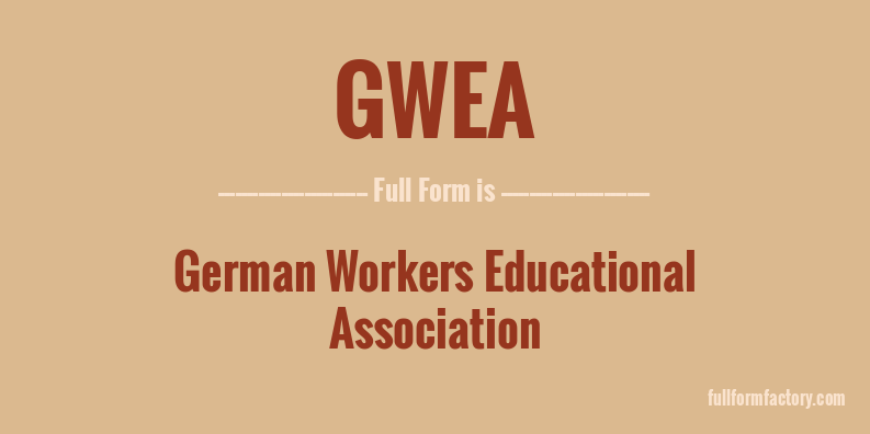 gwea-full-form