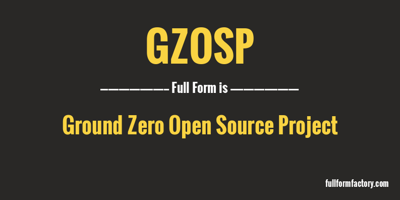 gzosp-full-form