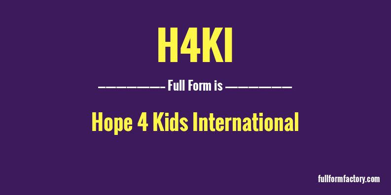 h4ki-full-form