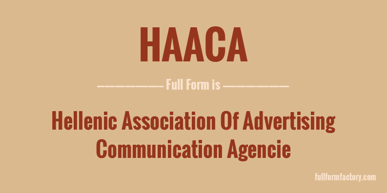 haaca-full-form