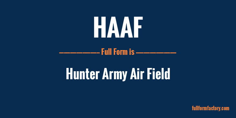 haaf-full-form