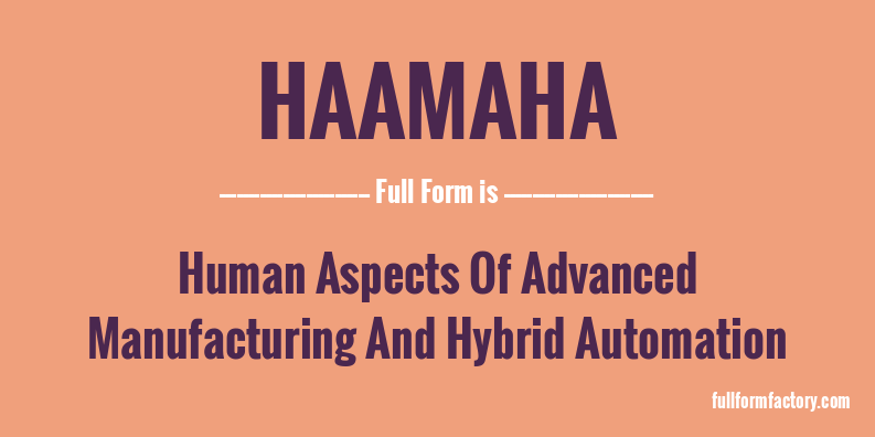 haamaha-full-form