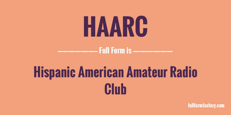 haarc-full-form