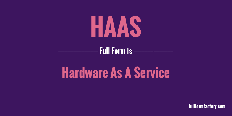 haas-full-form