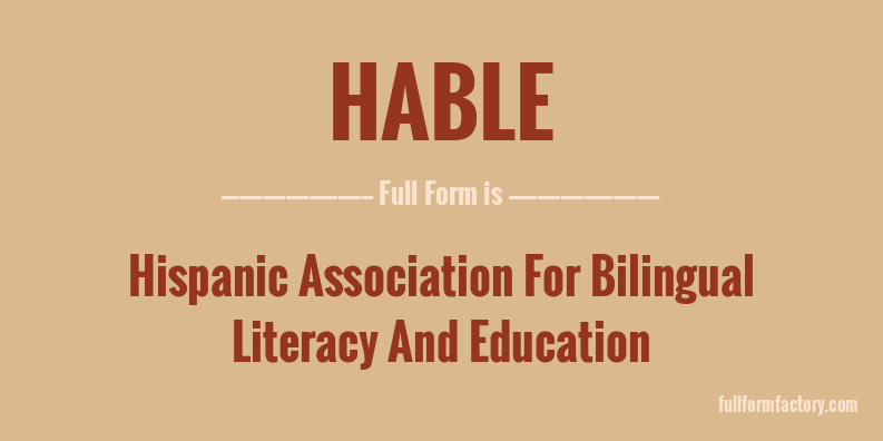 hable-full-form