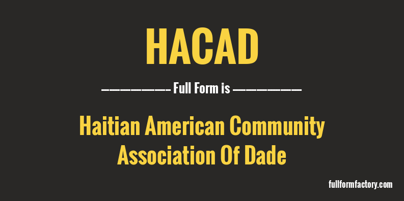 hacad-full-form