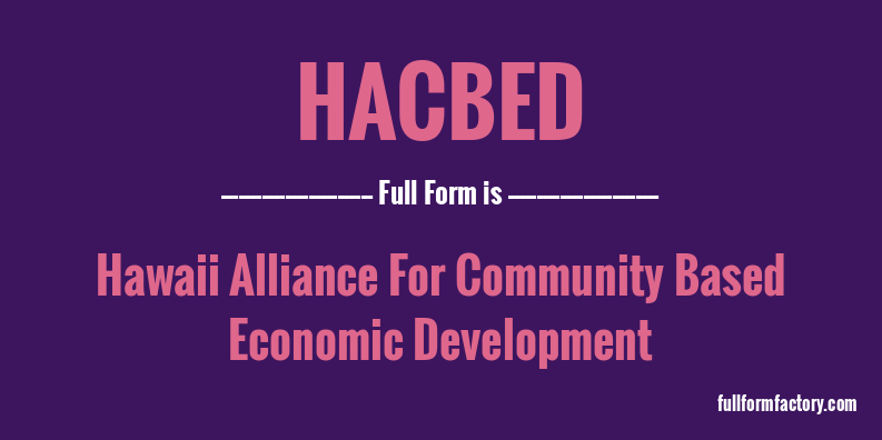 hacbed-full-form