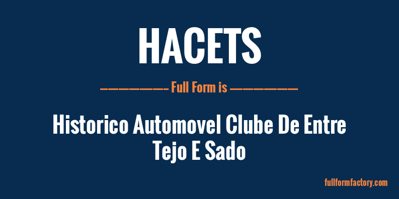 hacets-full-form