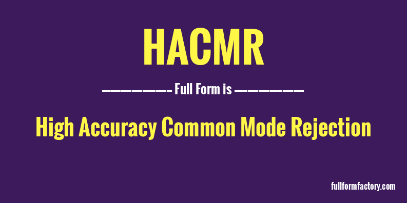 hacmr-full-form