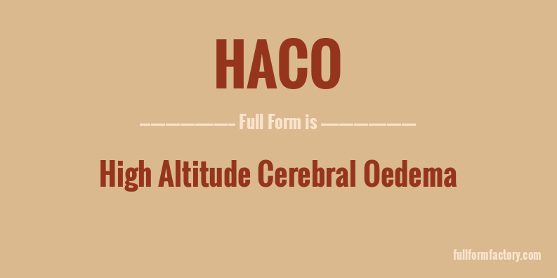 haco-full-form