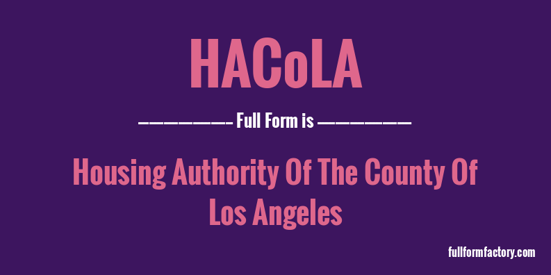 hacola-full-form