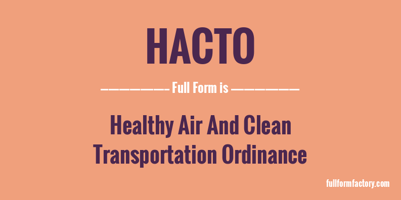 hacto-full-form