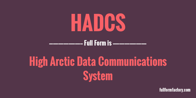 hadcs-full-form
