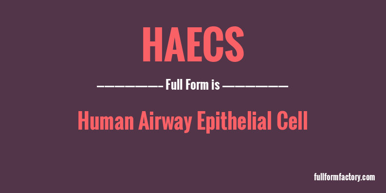 haecs-full-form