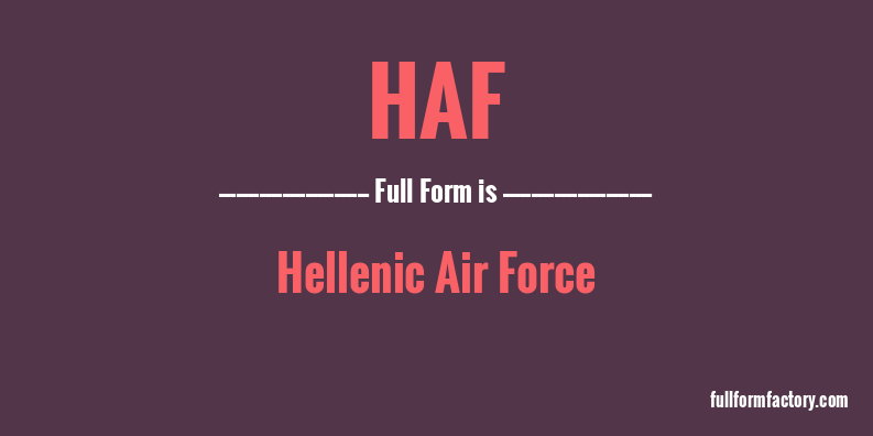 haf-full-form