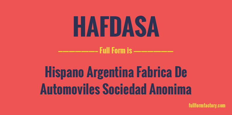 hafdasa-full-form