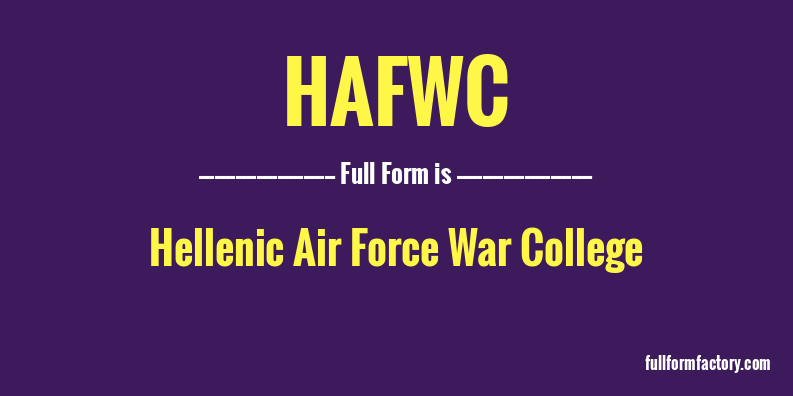 hafwc-full-form
