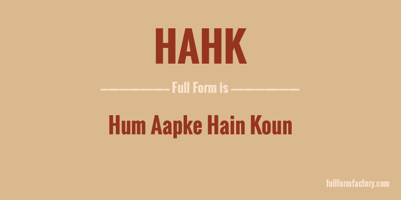 hahk-full-form