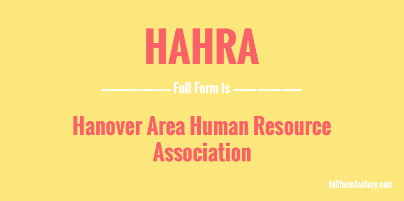 hahra-full-form