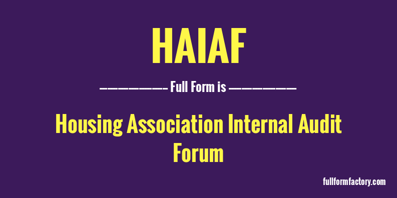 haiaf-full-form