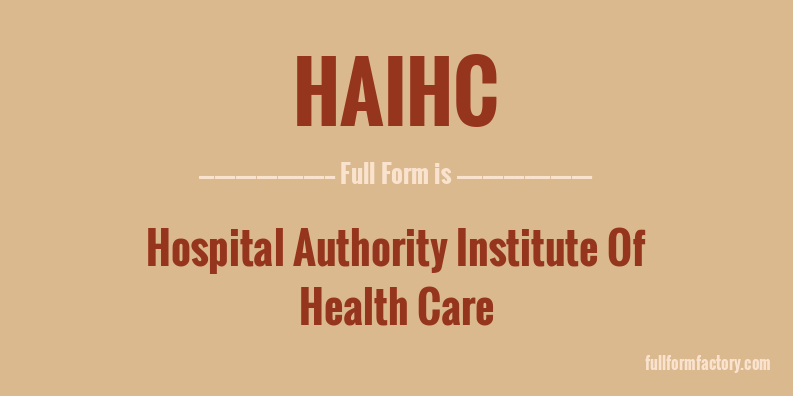 haihc-full-form