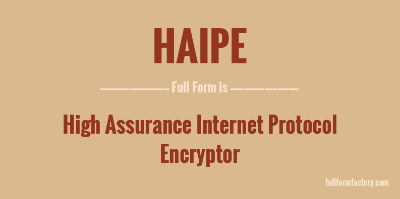 haipe-full-form