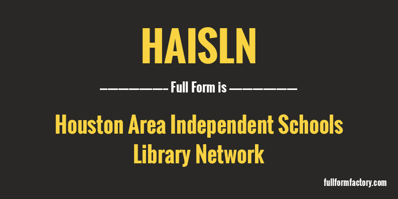 haisln-full-form