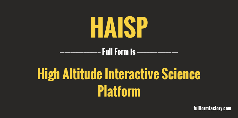 haisp-full-form