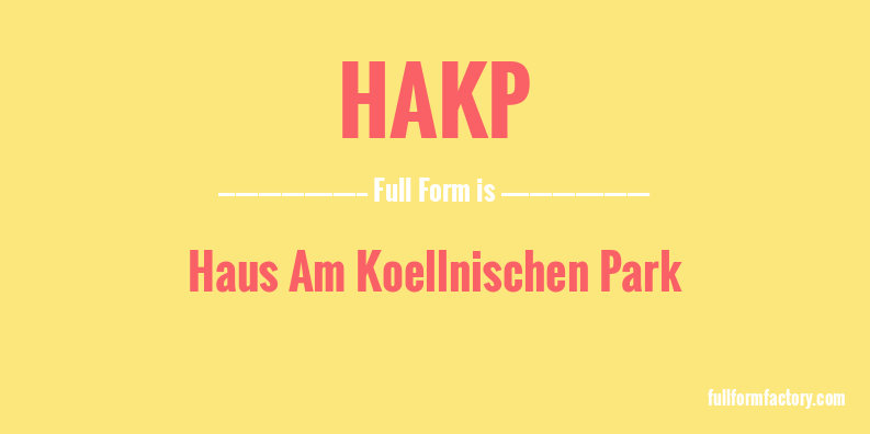 hakp-full-form