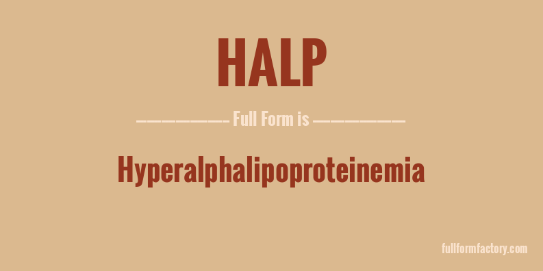 halp-full-form