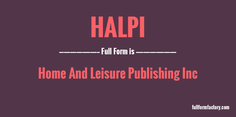 halpi-full-form