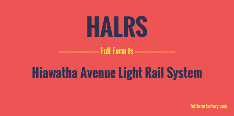 halrs-full-form