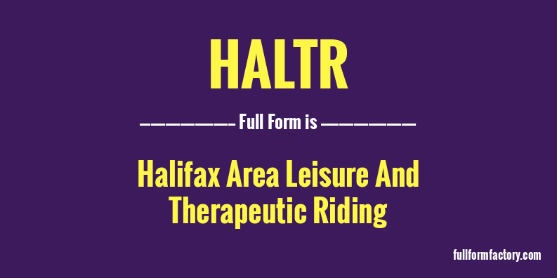 haltr-full-form