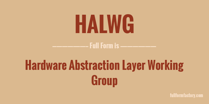 halwg-full-form