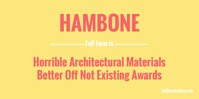 hambone-full-form
