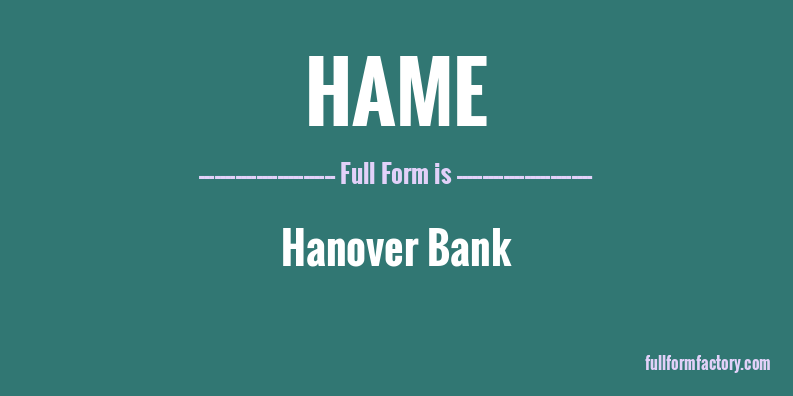 hame-full-form