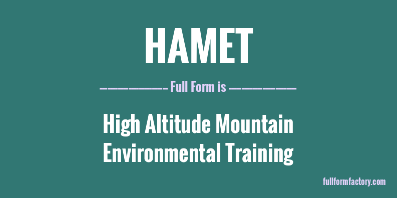 hamet-full-form