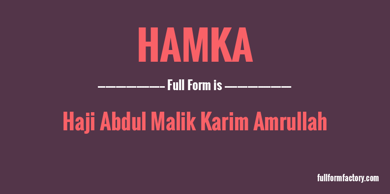 hamka-full-form