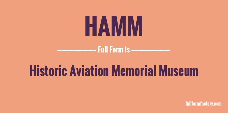 hamm-full-form