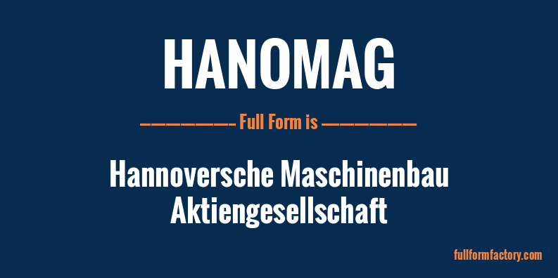 hanomag-full-form