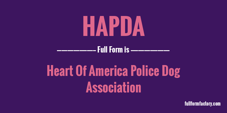 hapda-full-form