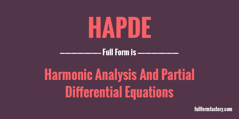 hapde-full-form