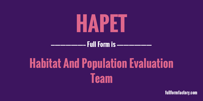 hapet-full-form