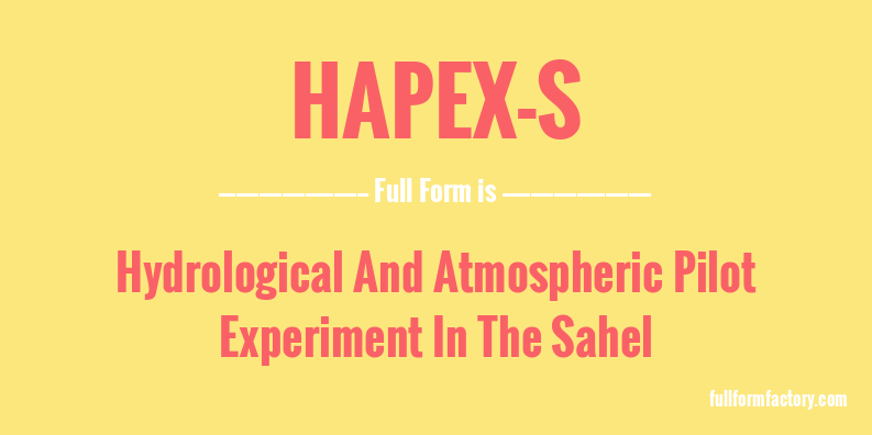 hapex-s-full-form