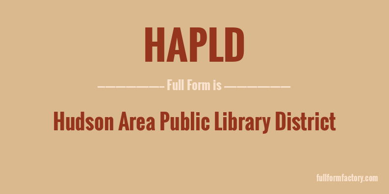 hapld-full-form