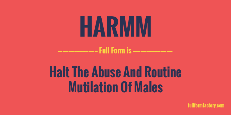 harmm-full-form